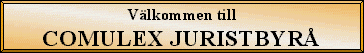COMULEX Juristbyr�